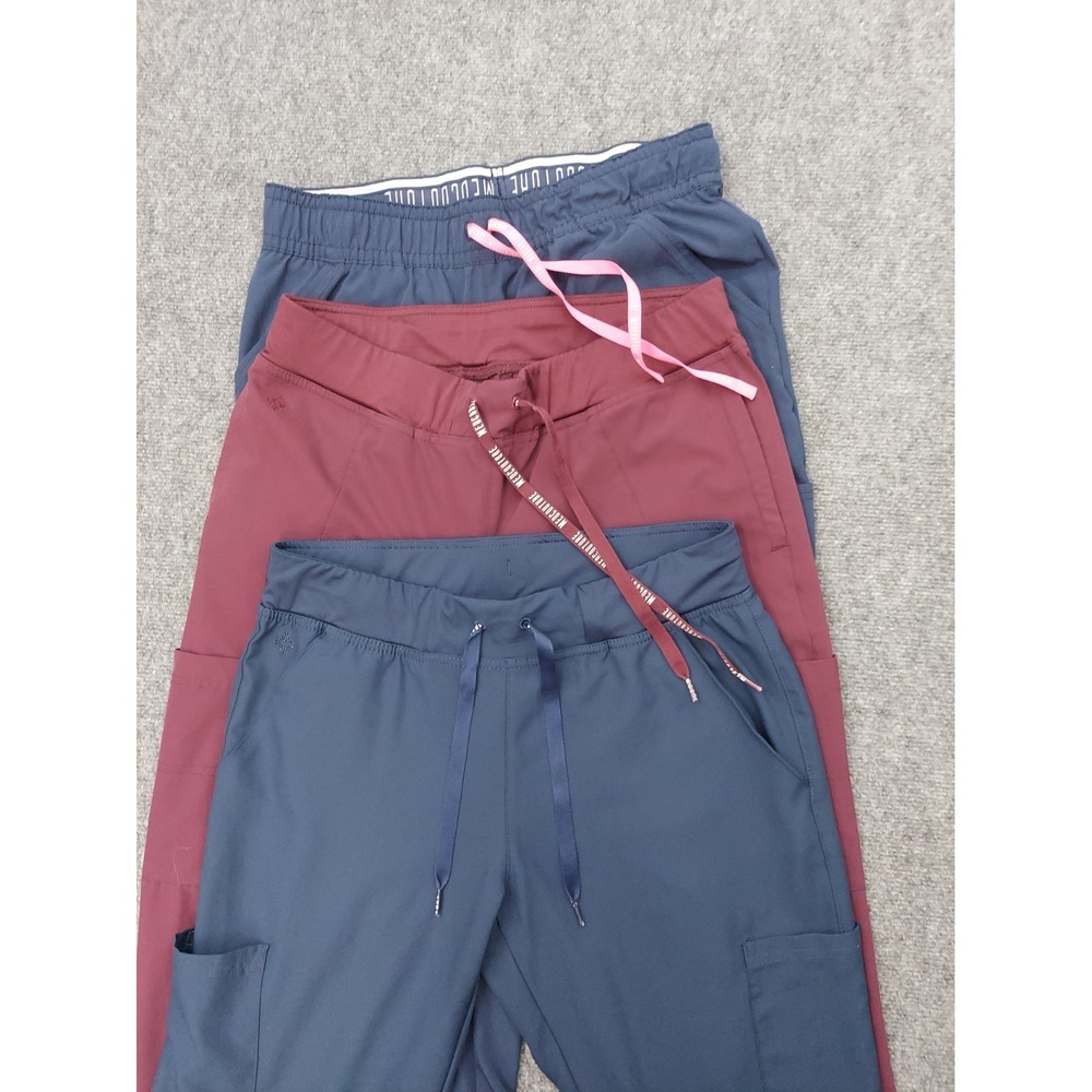Lot 3 Med Couture Scrub Pants Womens Medium Amp Insight Flare Joggers Nurse